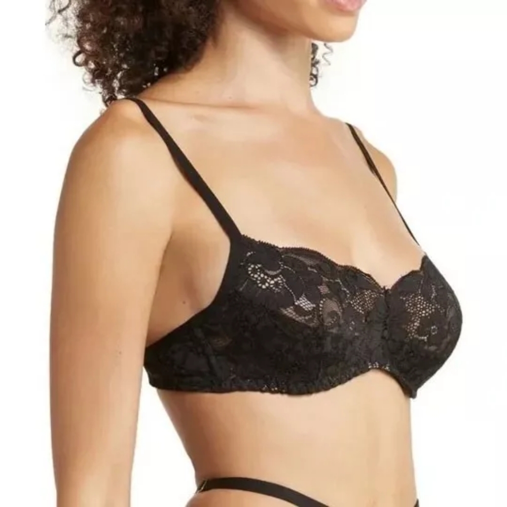 WE ARE HAH Hook Up Bra SIZE 30-38 D 32-40 DD Noir Black Free People NWT